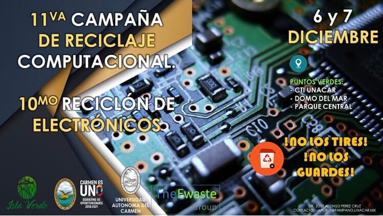 Participación en la 11VA CAMPAÑA DE RECICLAJE COMPUTACIONAL y 10mo RECICLÓN DE ELECTRÓNICOS