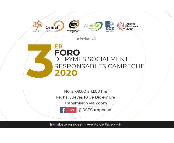 3er Foro de Pymes Socialmente Responsable Campeche 2020