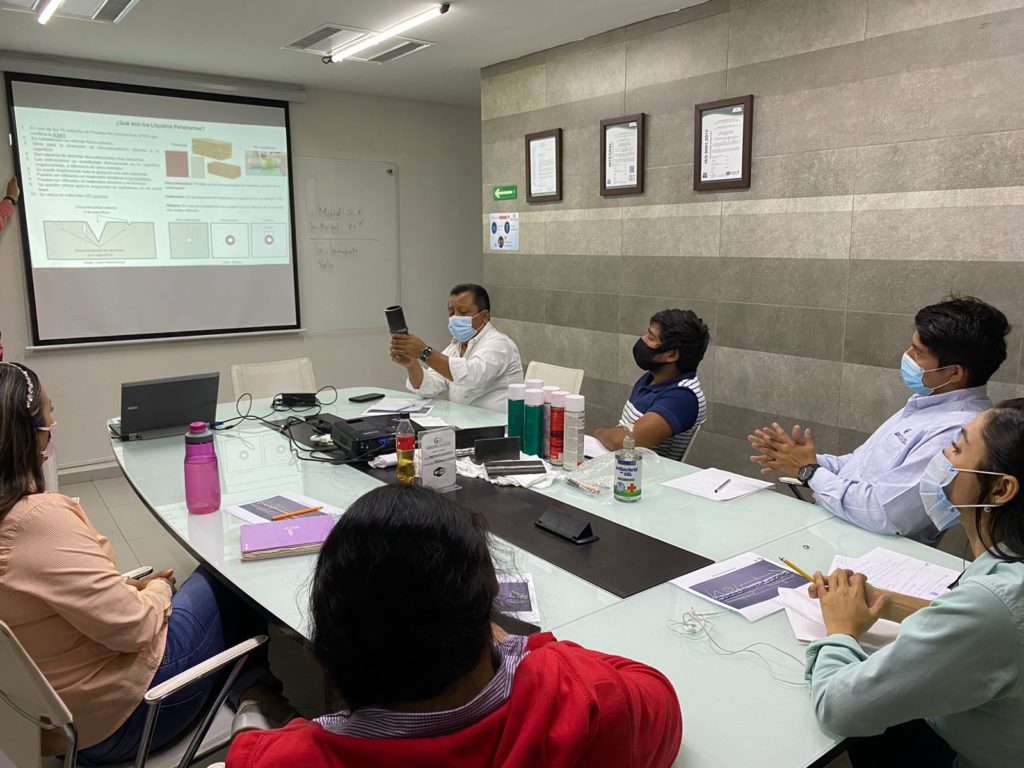 2da sección. Curso de “Pruebas No Destructivas en la técnica de Líquidos Penetrantes”