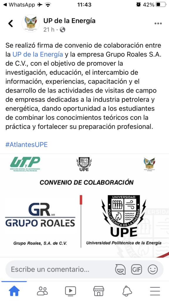 convenio colaboracion GR Y UPE