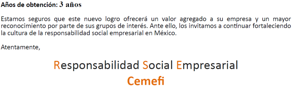  Obtención del Distintivo de Empresa Socialmente Responsable PyMEs 2021